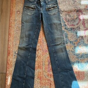 Women's Blue Flared Jeans